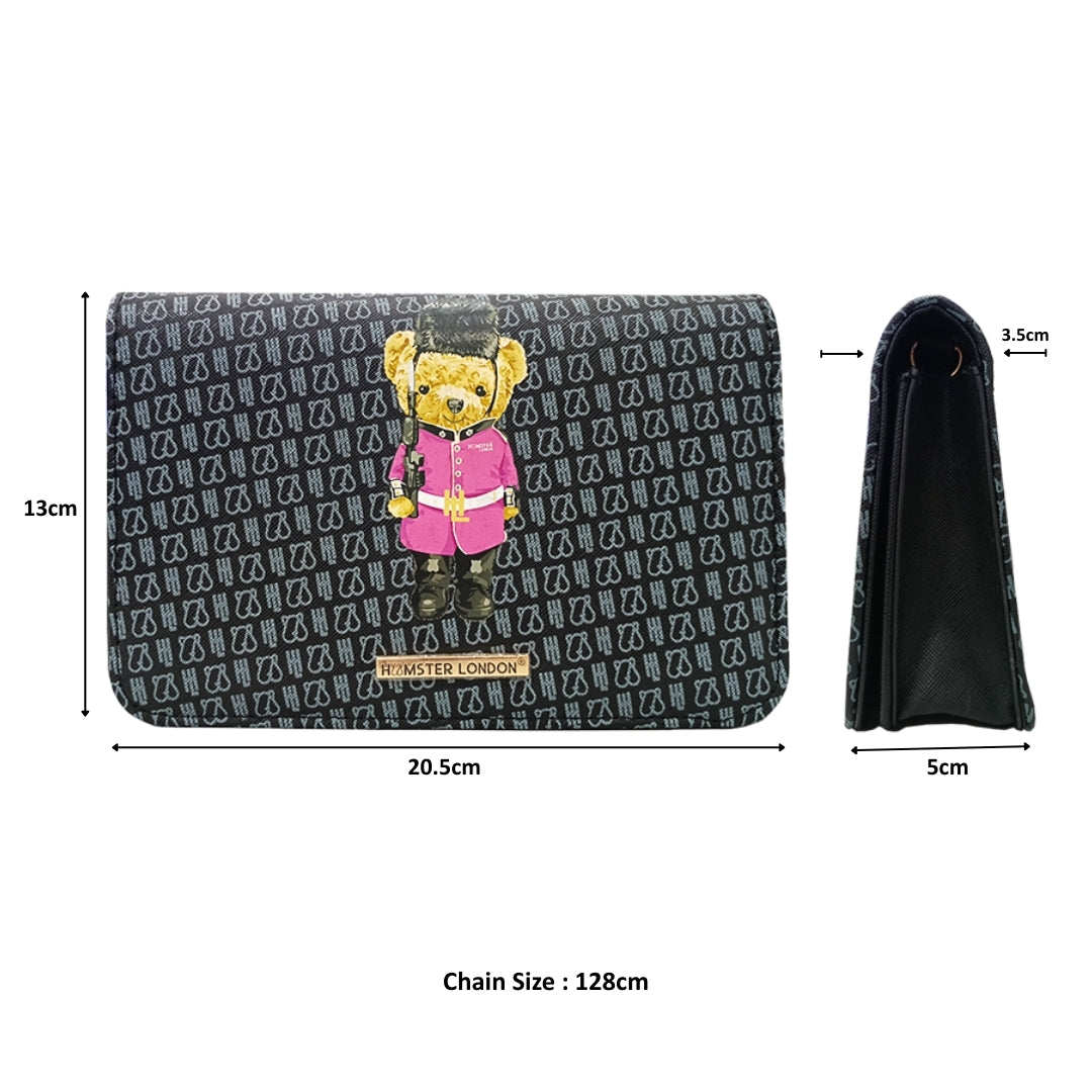Hamster London Ted H Limited Edition Party Sling Black