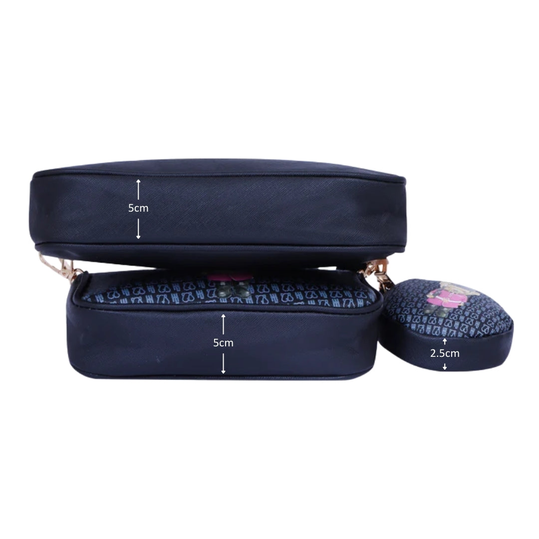 Hamster London Ted H Limited Edition Pouchette Sling Black