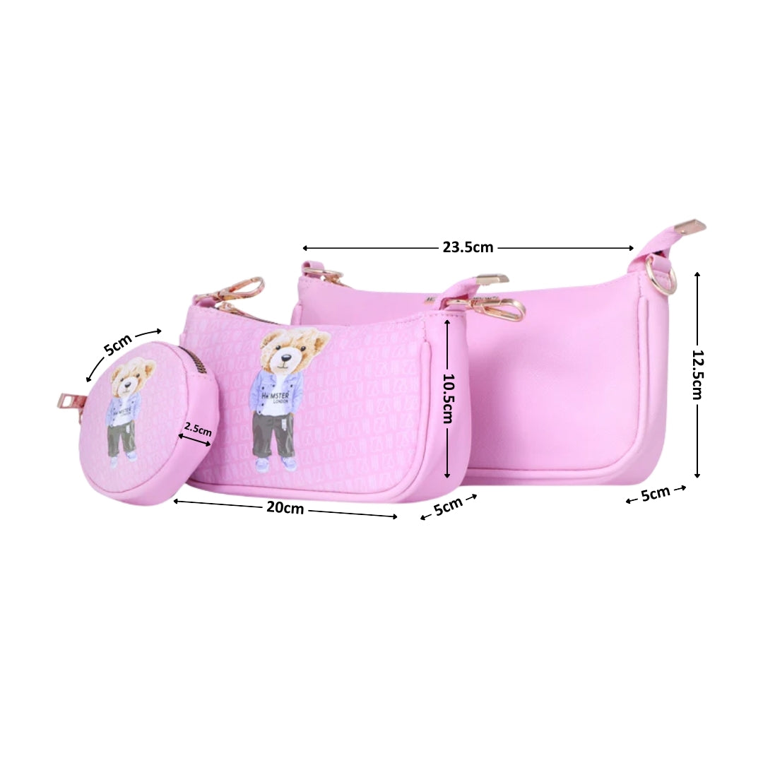 Hamster London Ted H Limited Edition Pouchette Sling Light Pink