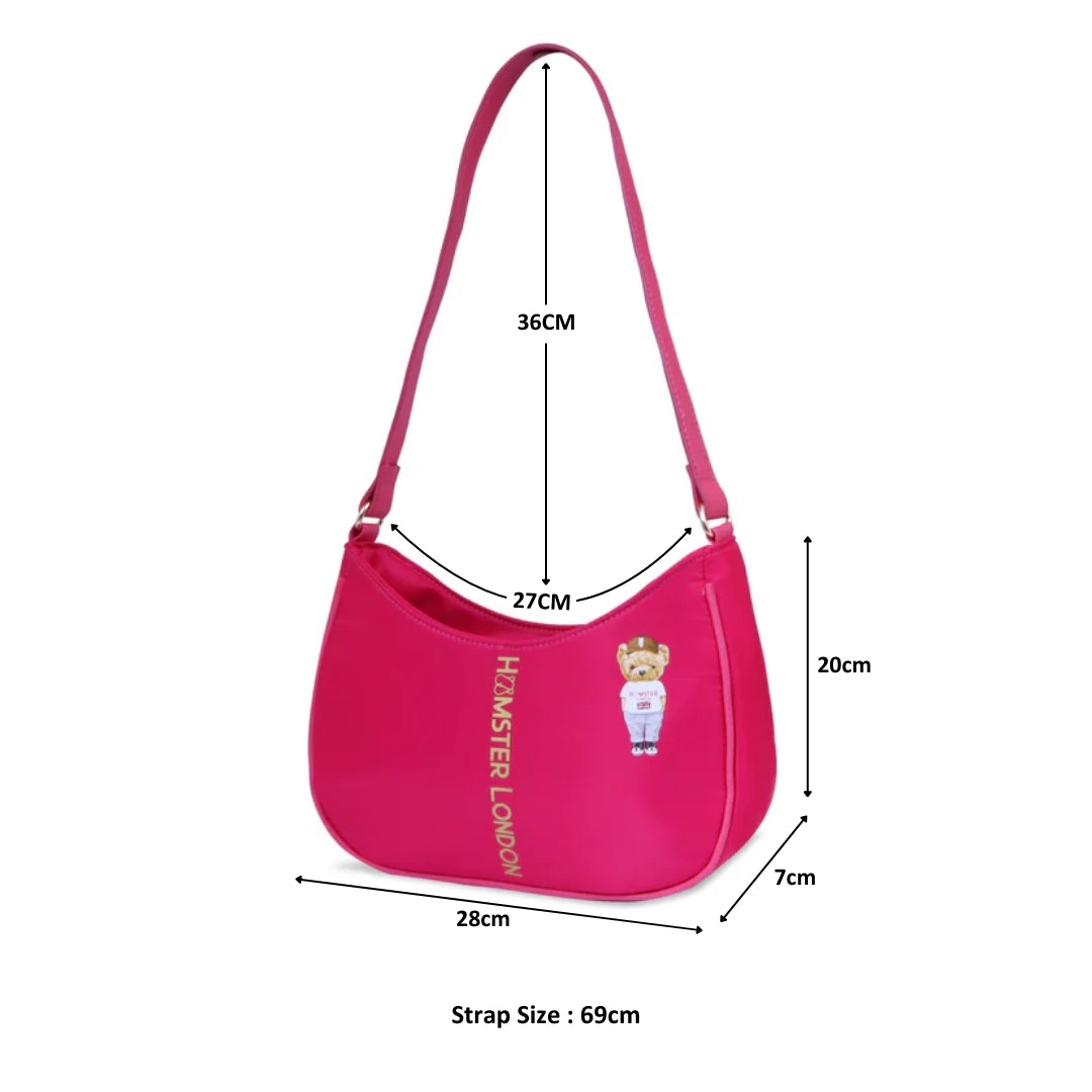 Hamster London TED H Limited Edition Shoulder Bag Hot Pink