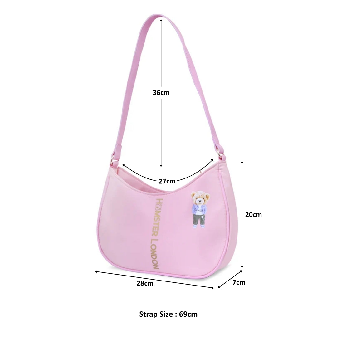 Hamster London Ted H Limited Edition Shoulder Bag Light Pink