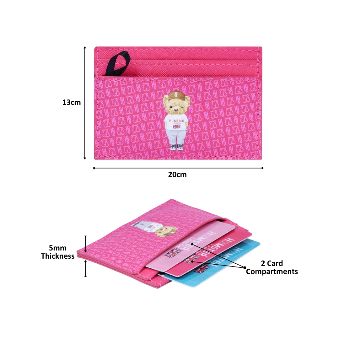 Hamster London Ted H Limited Edition Card Holder Hot Pink