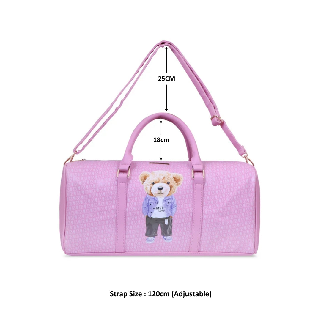 Hamster London Ted H Limited Edition PU Duffle Light Pink