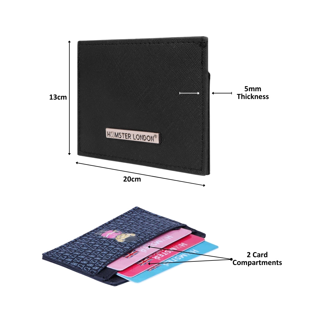 Hamster London Ted H Limited Edition Card Holder Black