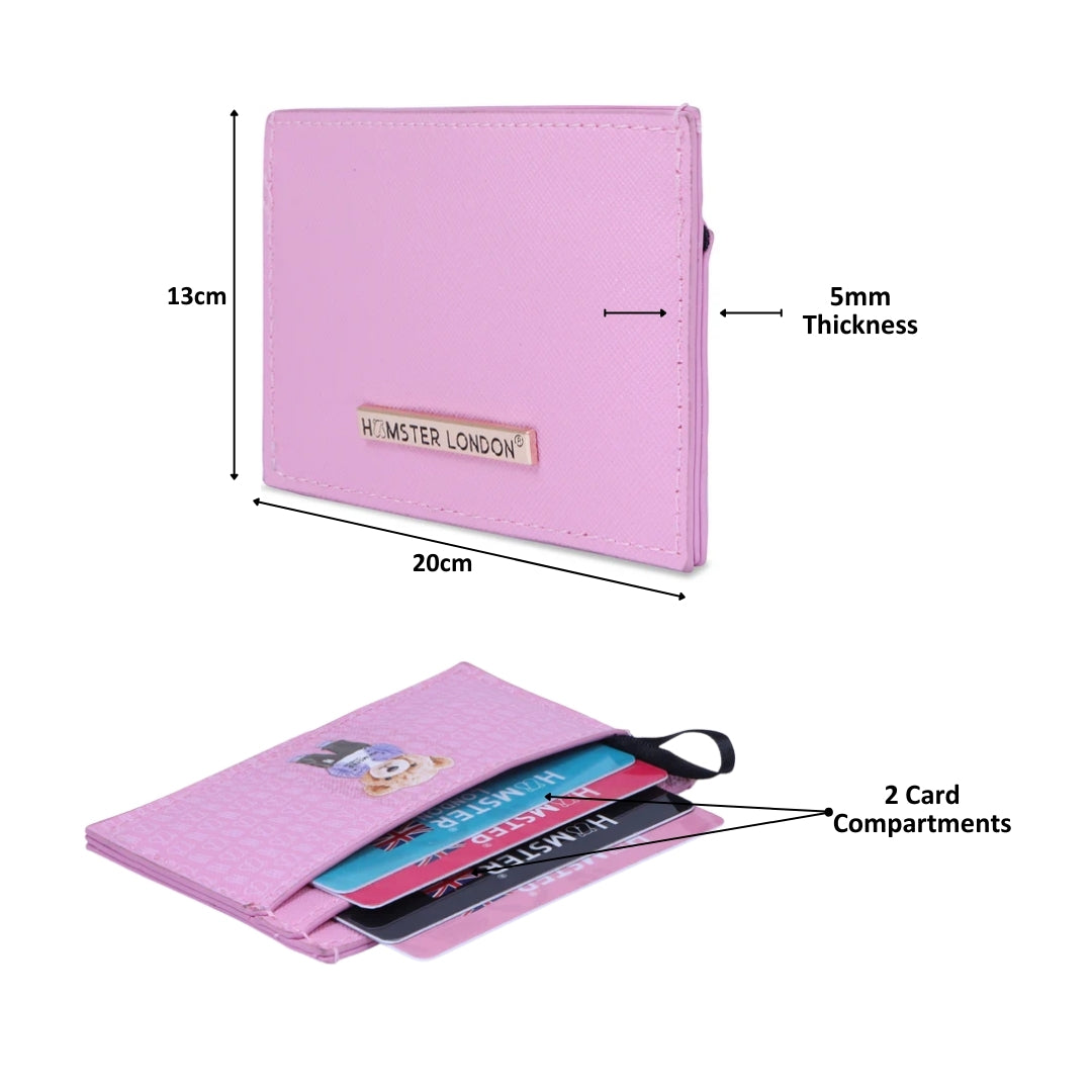Hamster London Ted H Limited Edition Card Holder Light Pink