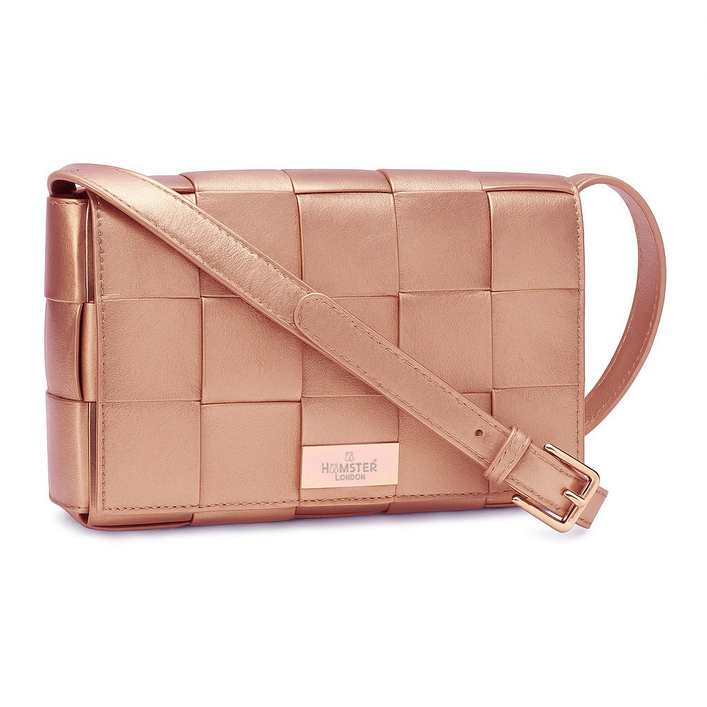 Hamster London Beverley Stellina Crossbody Rose Gold