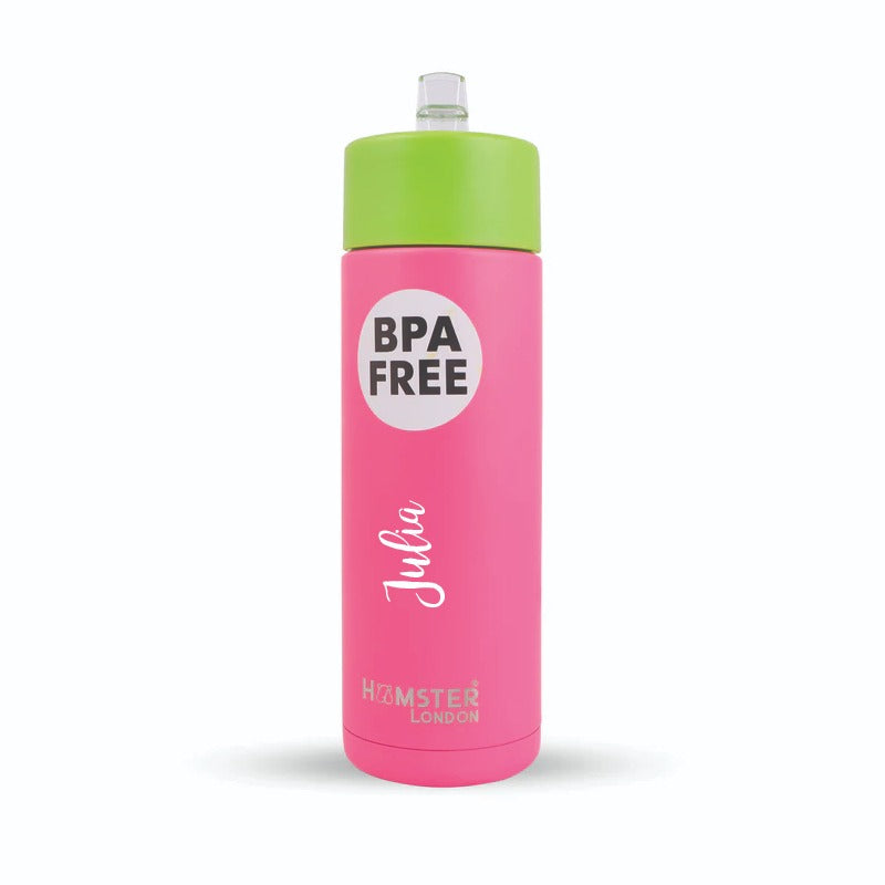 Hamster London Drynk Bottle Pink With Personalization