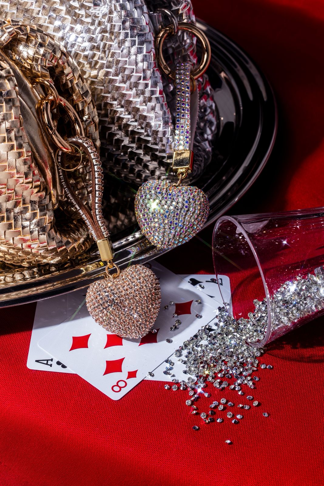 Hamster London Trinkets Heart Key Charm Gold