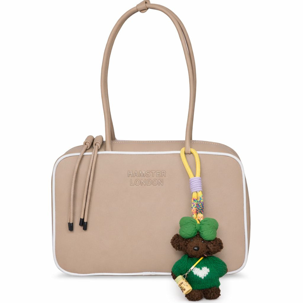 Hamster London Moshi Moshi Queen Bag With Key Charm Combo Beige