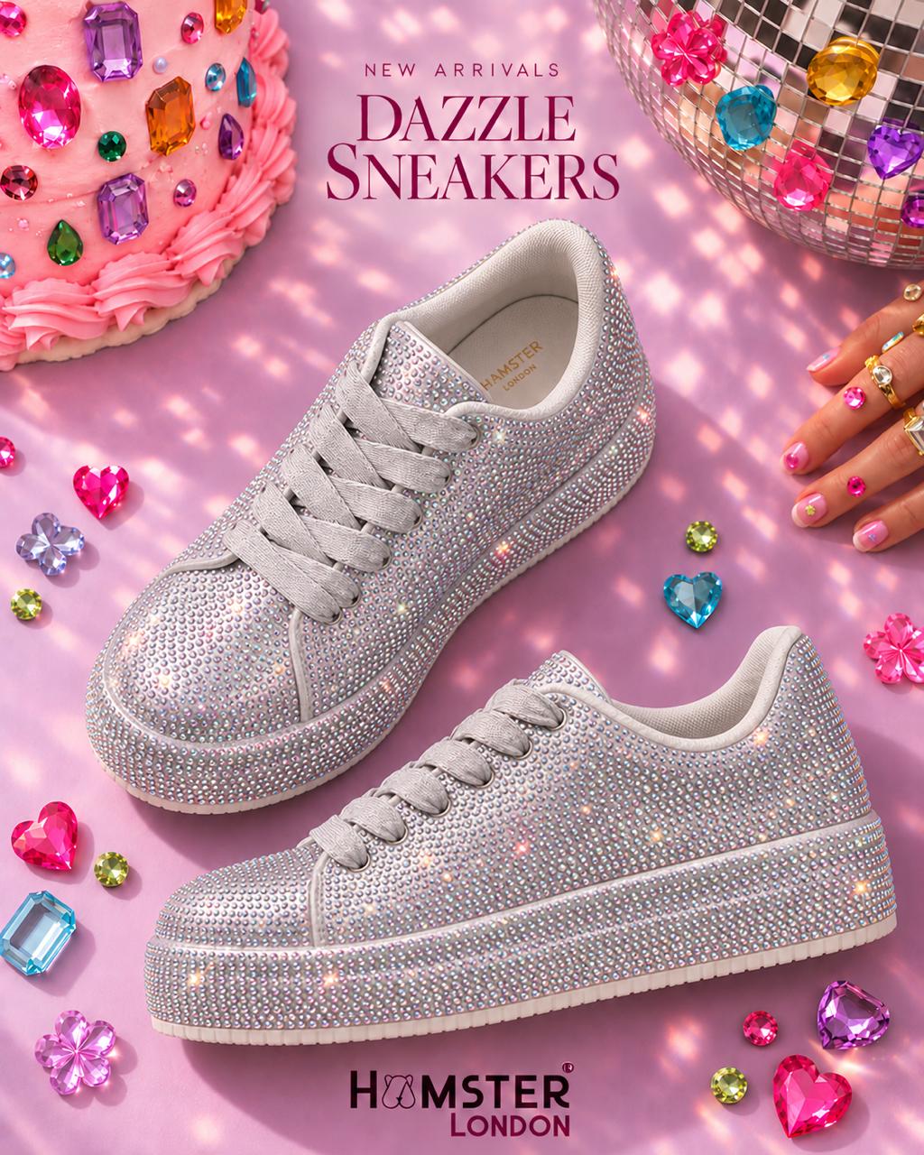 Hamster London Dazzle Sneakers Silver