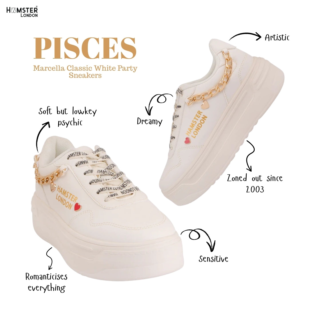 Hamster London Marcella Classic White Party Sneakers