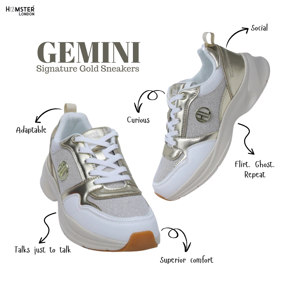 Hamster London Signature Gold Sneakers