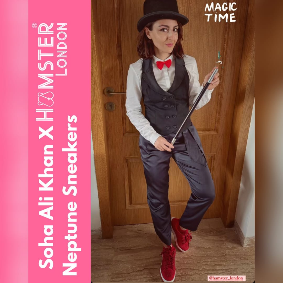 Hamster London Neptune Party Red Sneakers