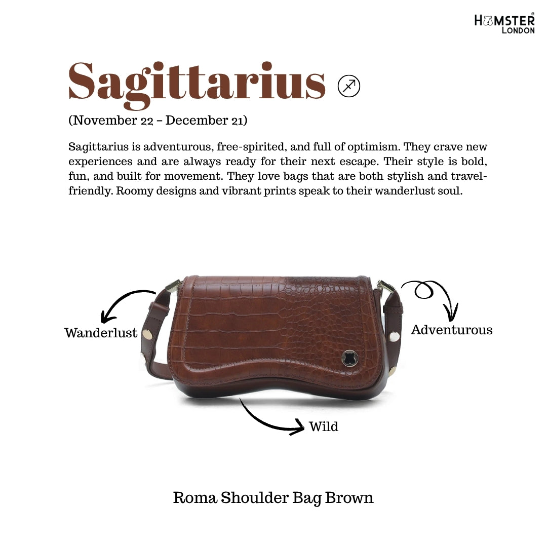 Hamster London Roma Shoulder Bag Brown