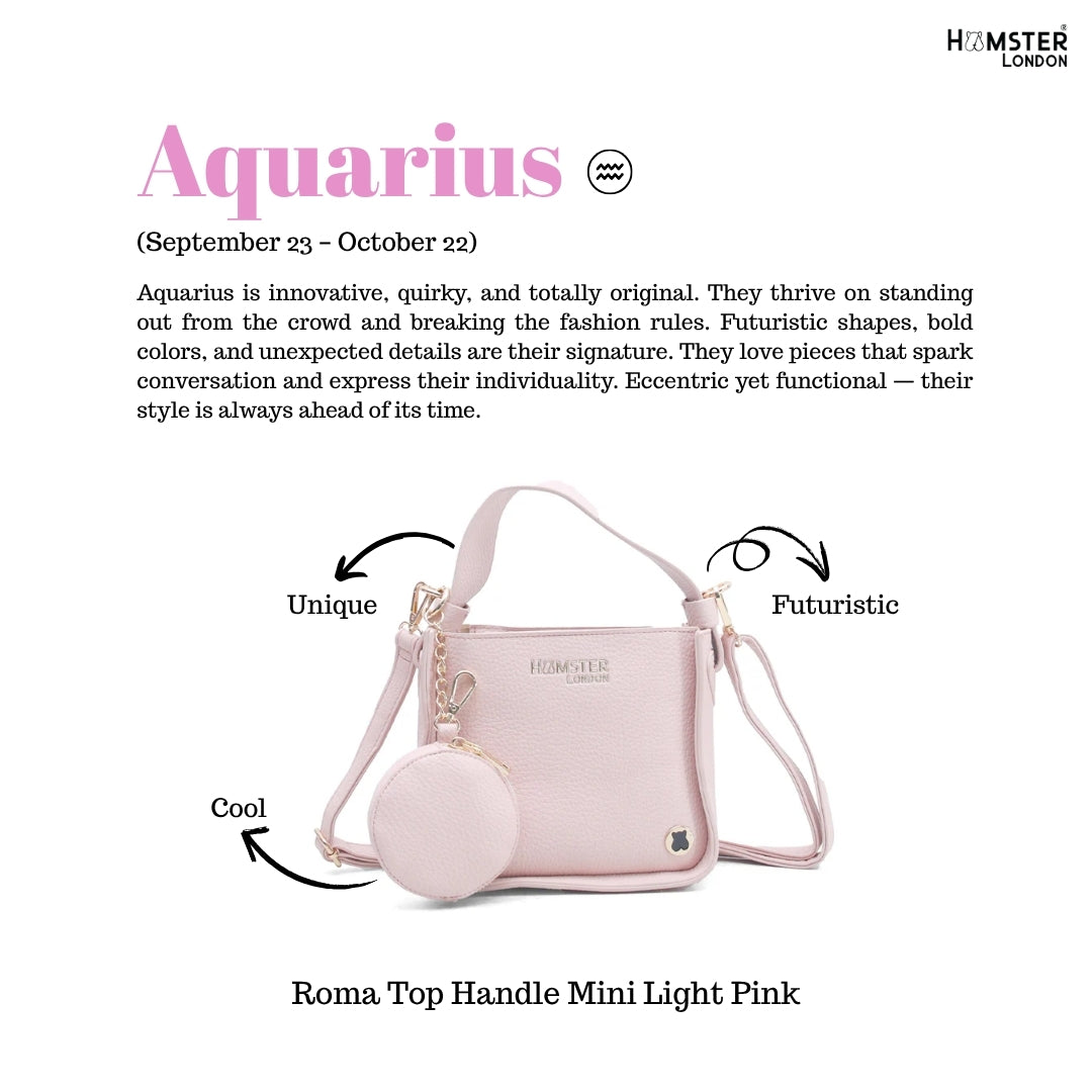 Hamster London Roma Top Handle Mini Light Pink