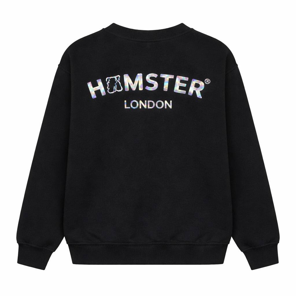 Hamster London Ted H Holiday Black Sweatshirt