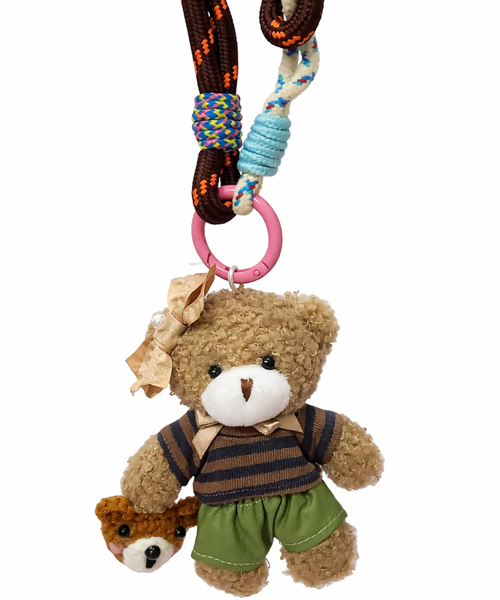 Hamster London Brown Bonnet Traveler Bag Keycharm