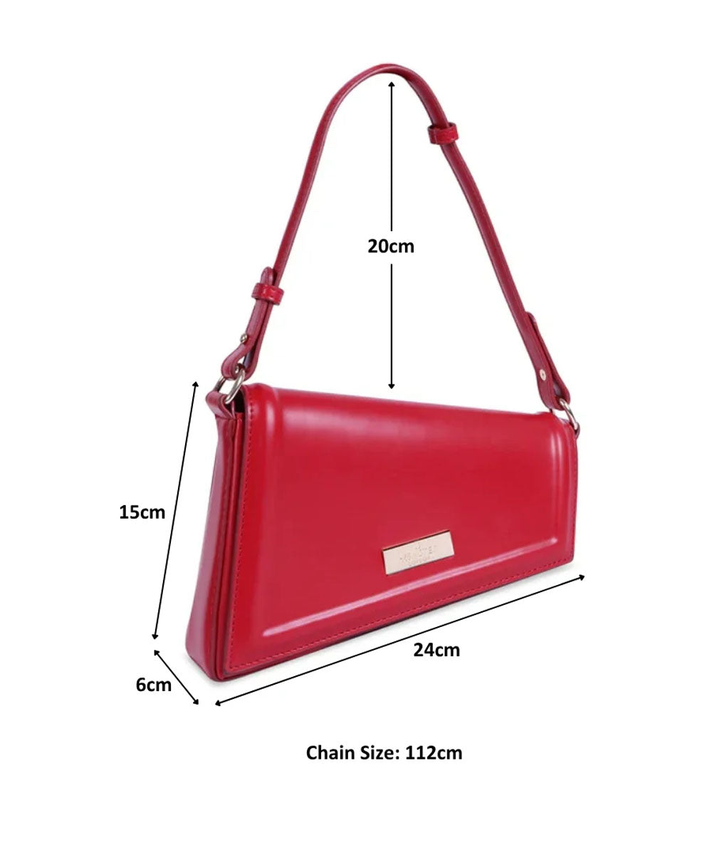 Hamster London Beverley Freefall Shoulder Bag Red