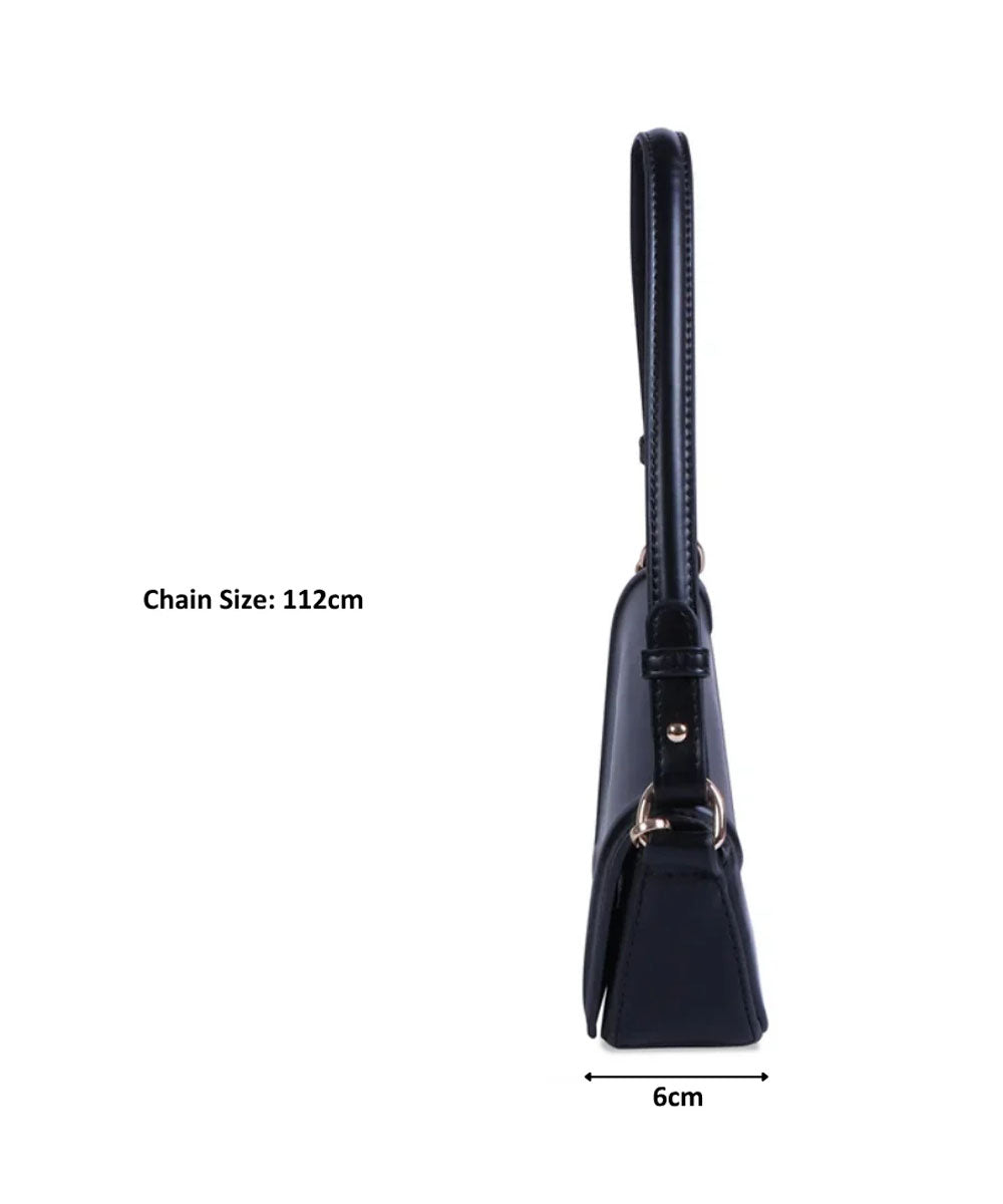 Hamster London Beverley Freefall Shoulder Bag Black