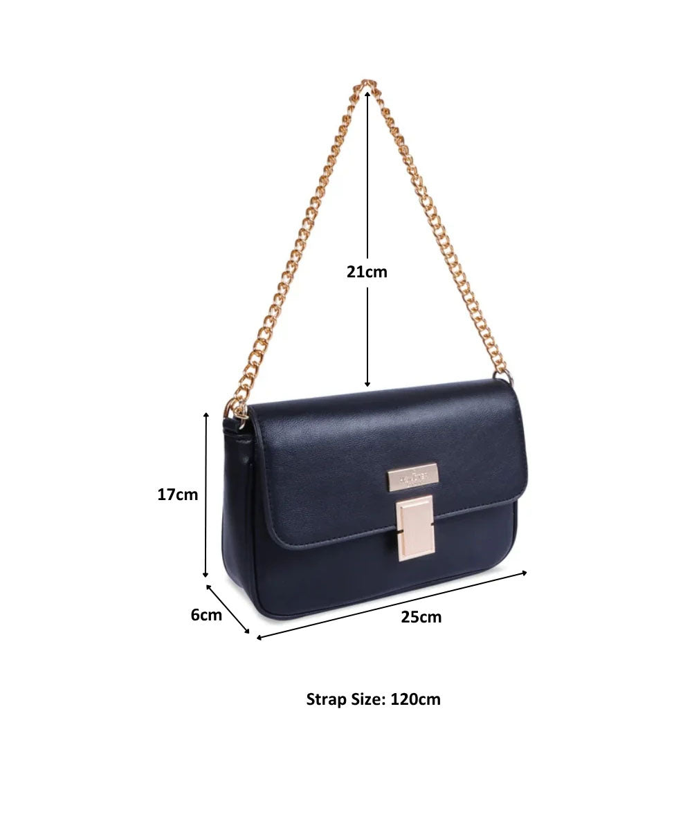 Hamster London Beverley Glow-up Crossbody Bag Black