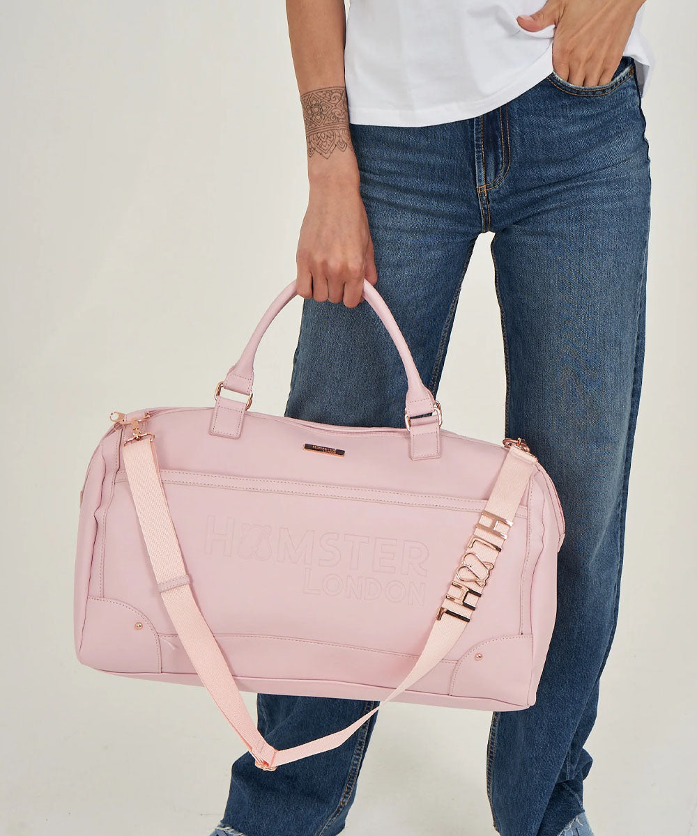 Hamster London Melissa Travel Duffle Bag Pink