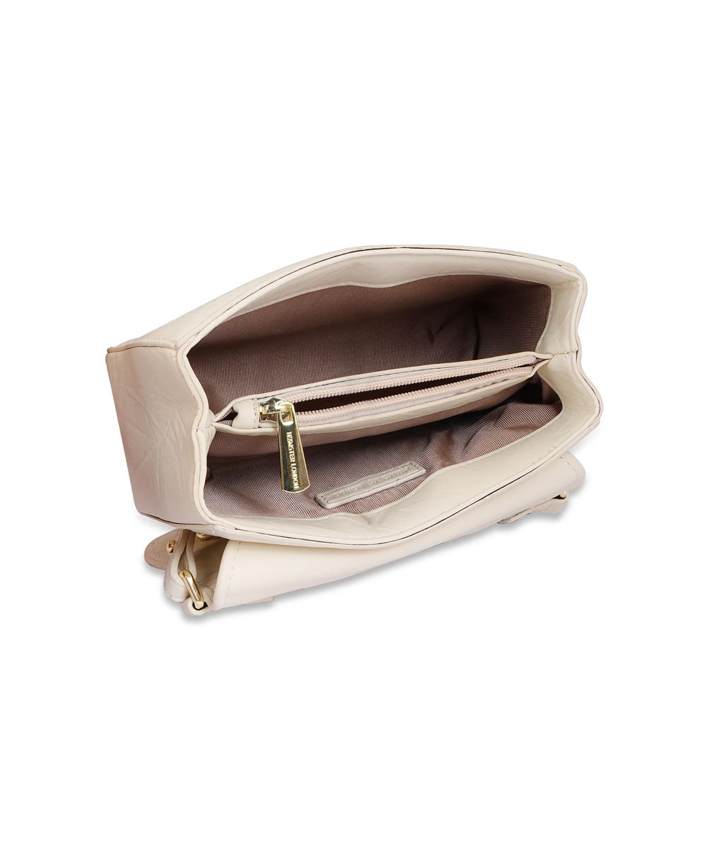 Hamster London Pastel Promise Sling Hand Bag Beige
