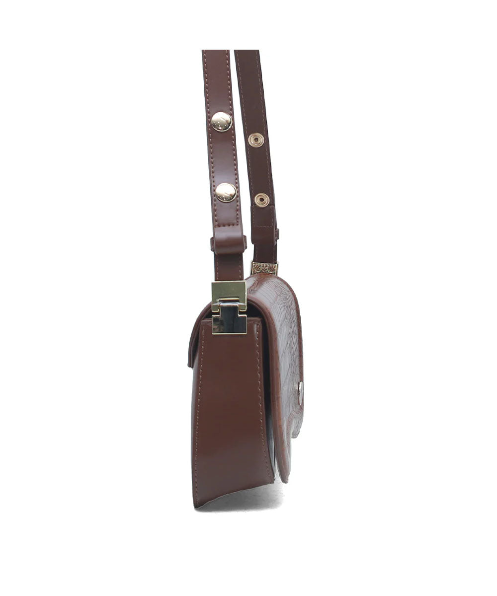 Hamster London Roma Shoulder Bag Brown