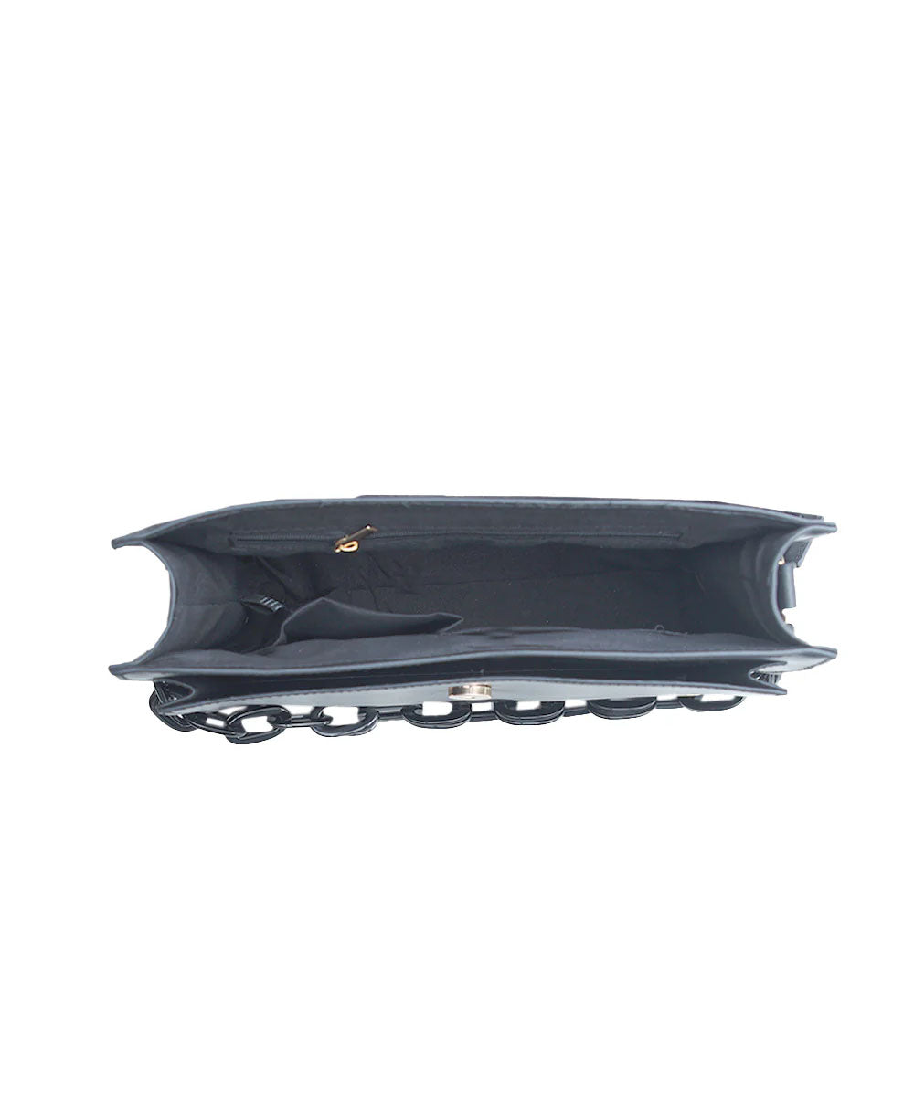 Hamster London Roma Flap Bag Black