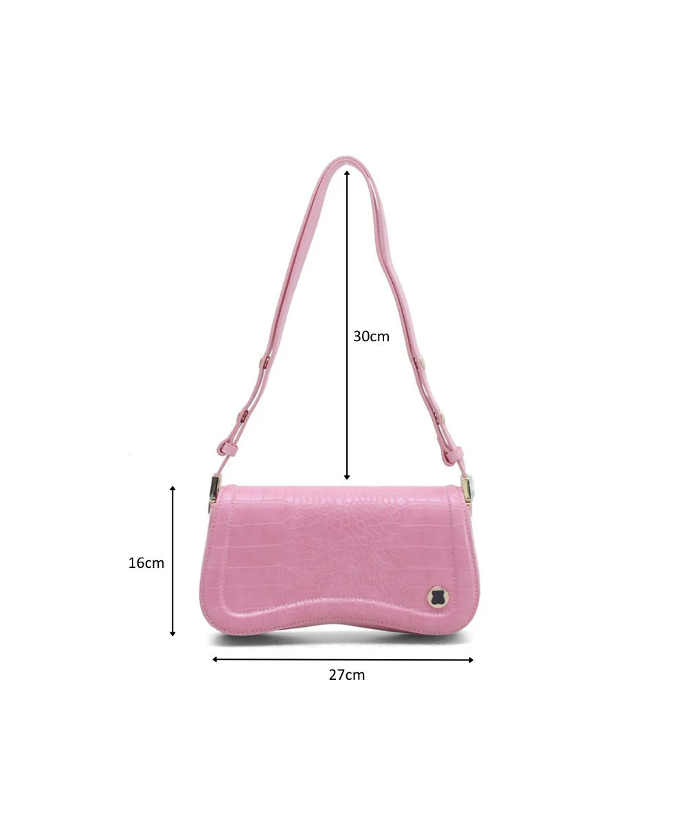 Hamster London Roma Shoulder Bag Pink