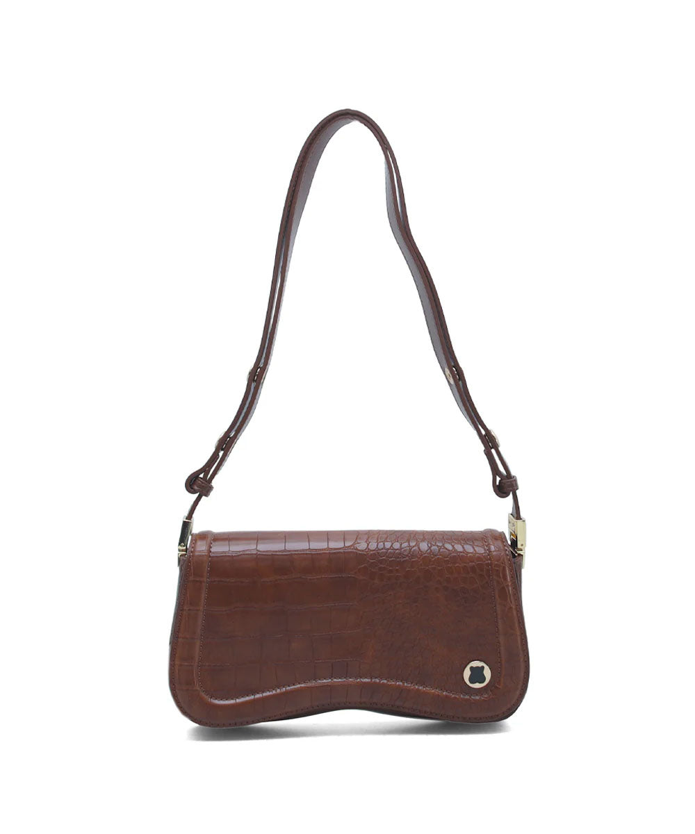 Hamster London Roma Shoulder Bag Brown