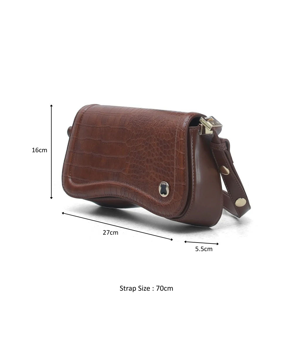 Hamster London Roma Shoulder Bag Brown