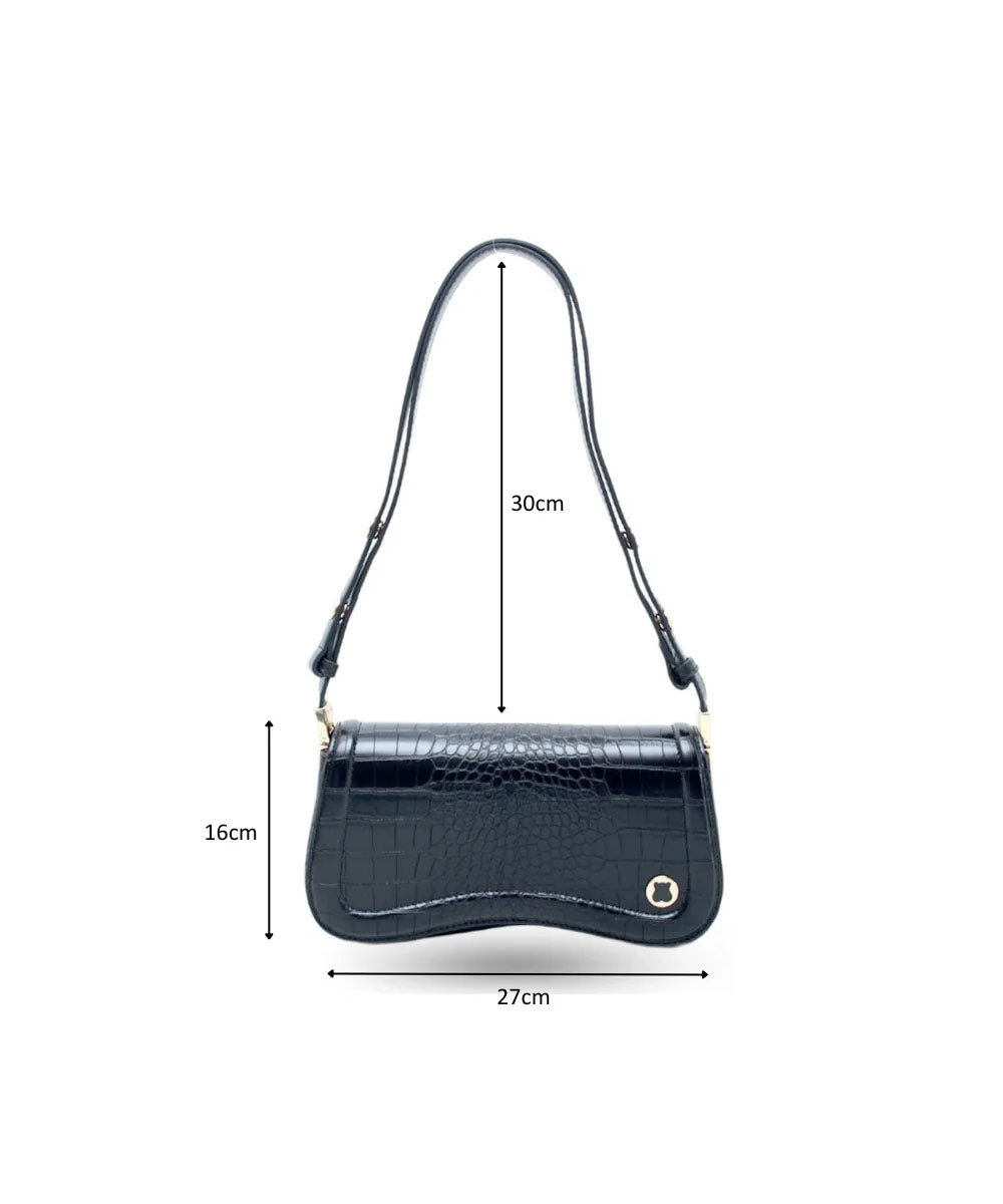 Hamster London Roma Shoulder Bag Black
