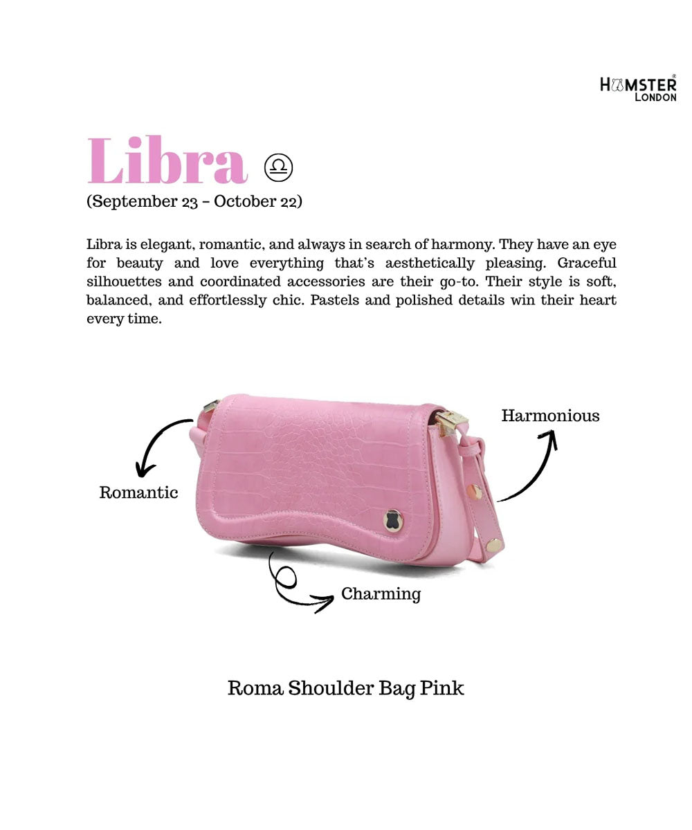 Hamster London Roma Shoulder Bag Pink
