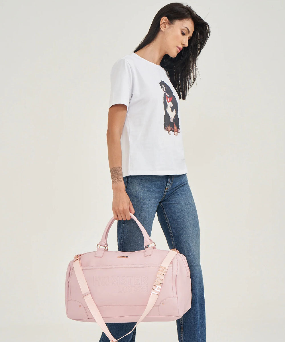 Hamster London Melissa Travel Duffle Bag Pink