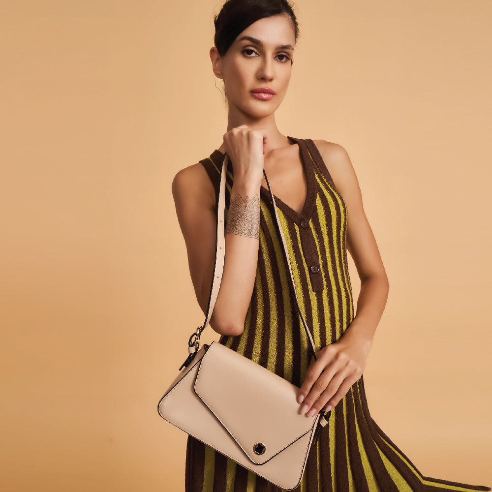 Hamster London Roma Jigsaw Bag Beige