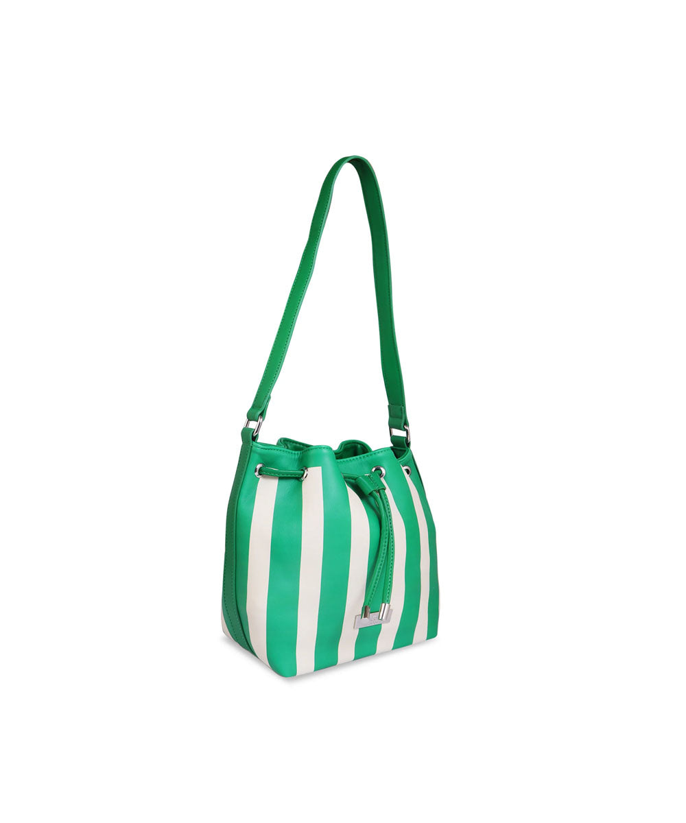 Hamster London Urban Eden Shoulder Bag Green/White