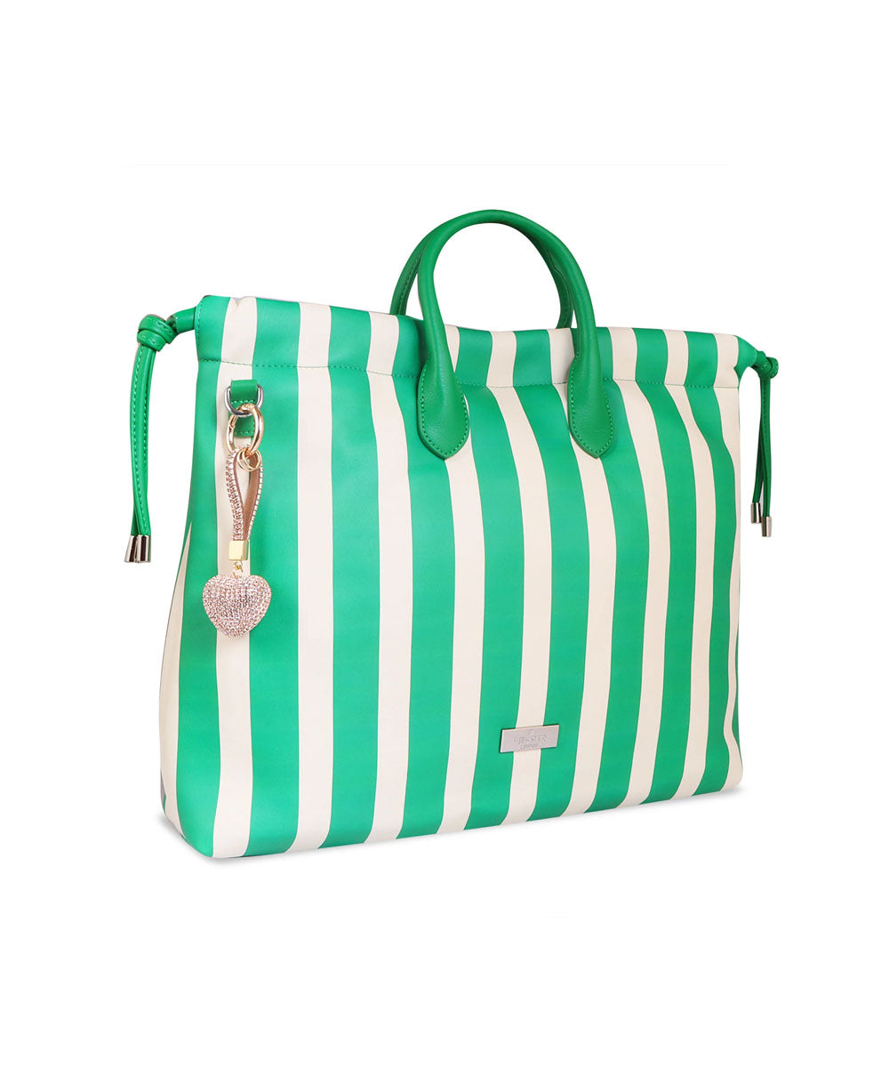 Hamster London Urban Eden Ella Tote Bag Green/White