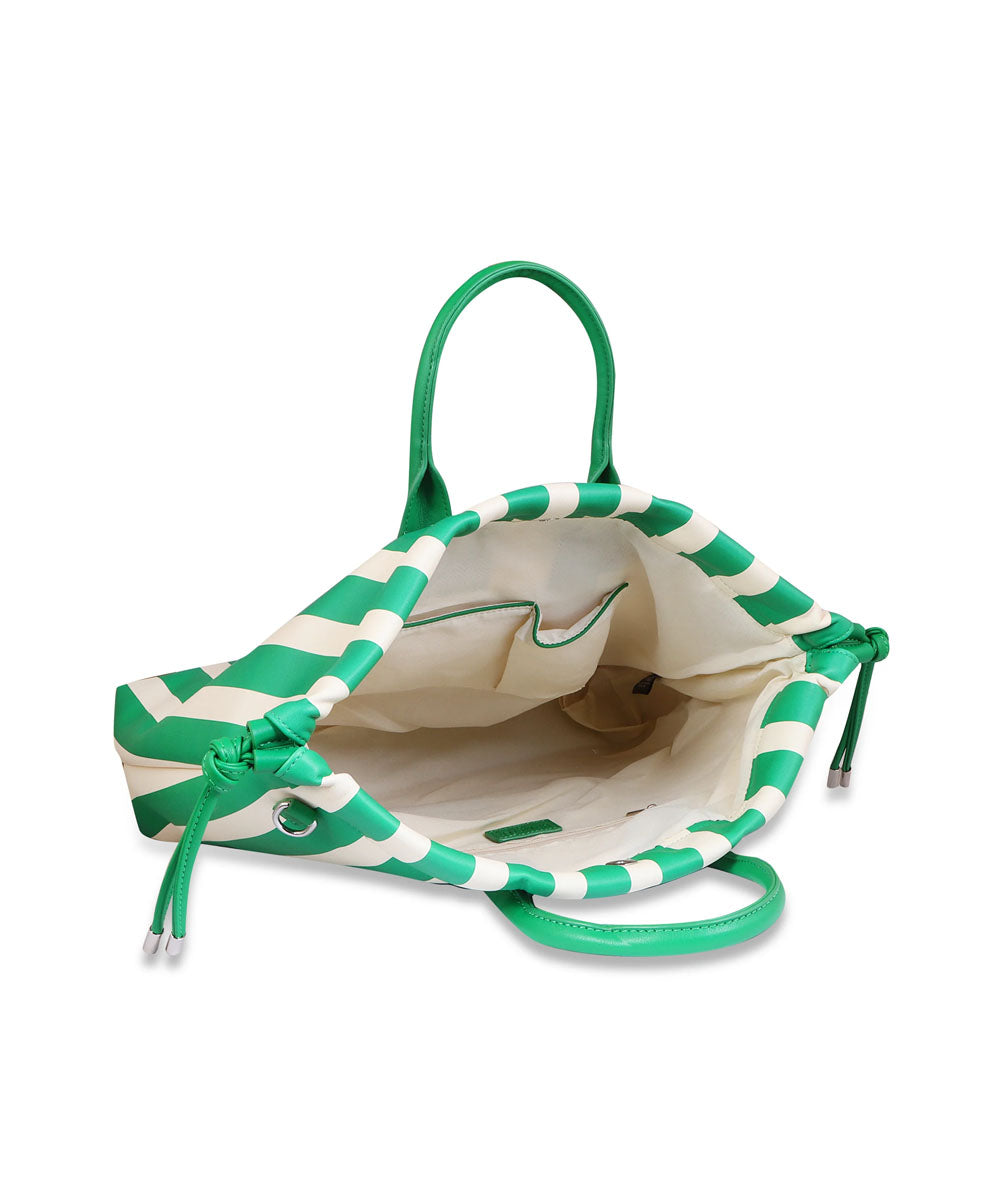 Hamster London Urban Eden Ella Tote Bag Green/White