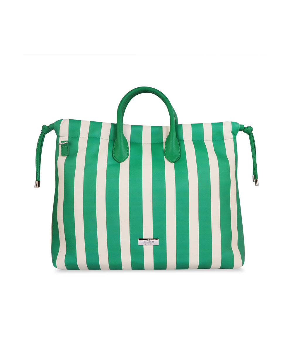 Hamster London Urban Eden Ella Tote Bag Green/White
