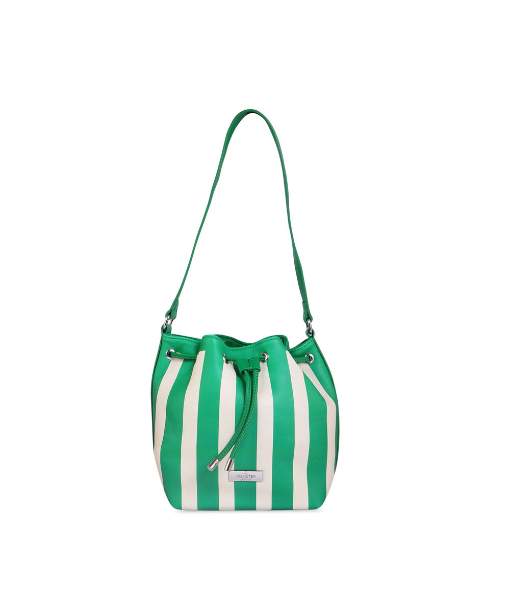Hamster London Urban Eden Shoulder Bag Green/White