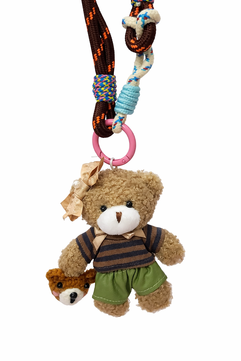 Hamster London Brown Bonnet Traveler Bag Keycharm