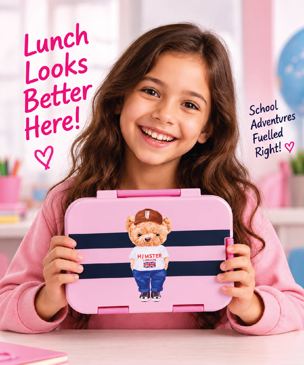 Hamster London Ted H Classic Pink Bento box