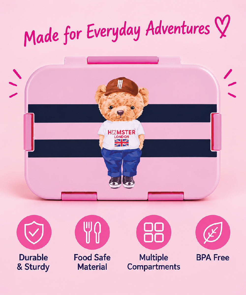 Hamster London Ted H Classic Pink Bento box