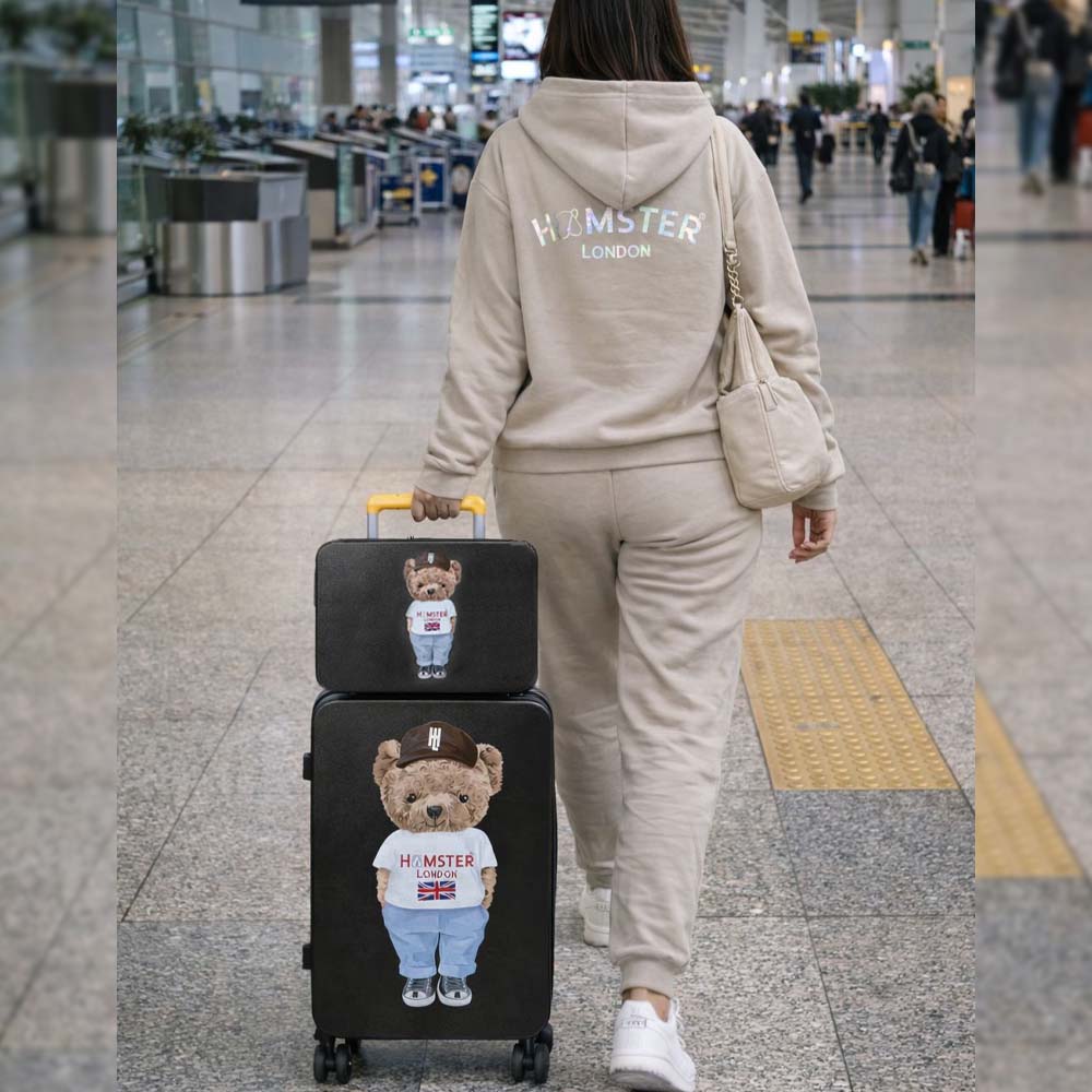 Hamster London Ted H Luggage Combo Black – 20in + 14in