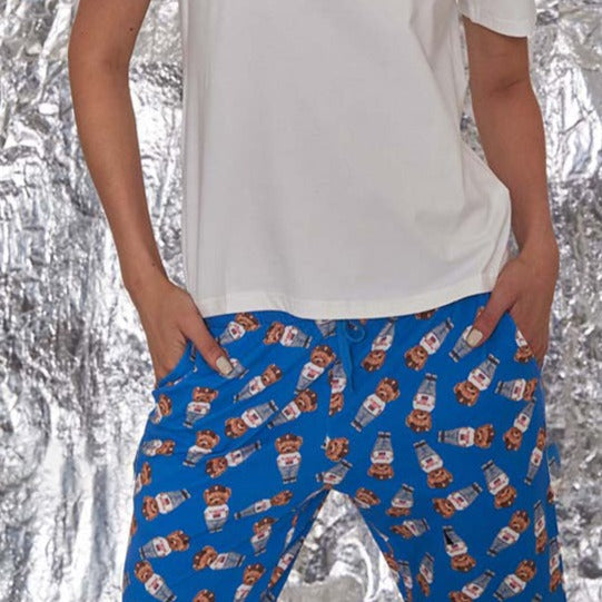 Hamster London Ted H Love Night Suit Set Lower & White Tee