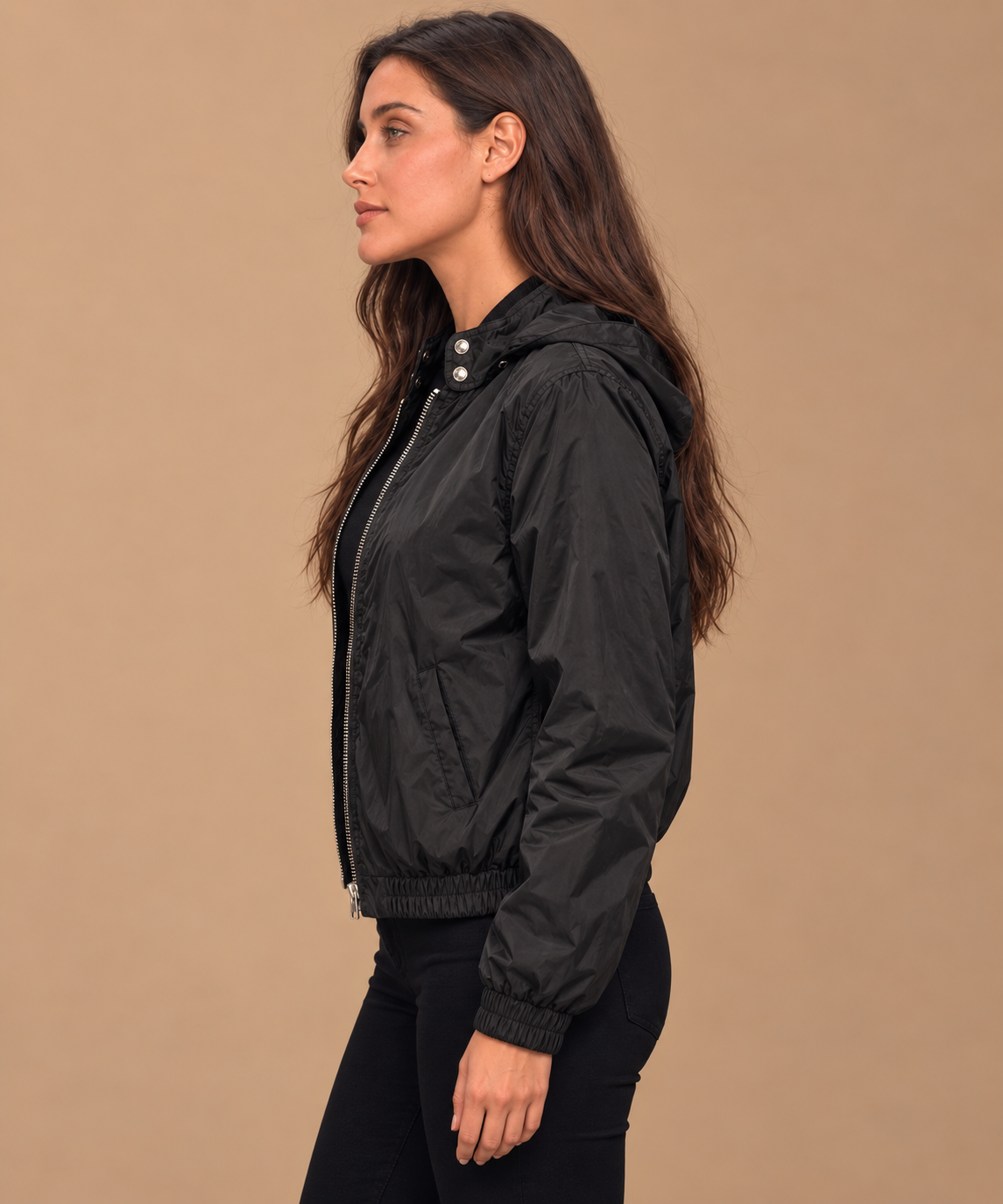 Hamster London TED H Hoodie Bomber Jacket Black