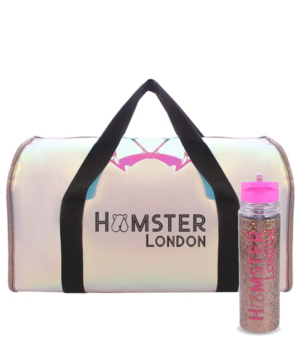 Hamster London Shiny Classic Duffle Bag Black Large