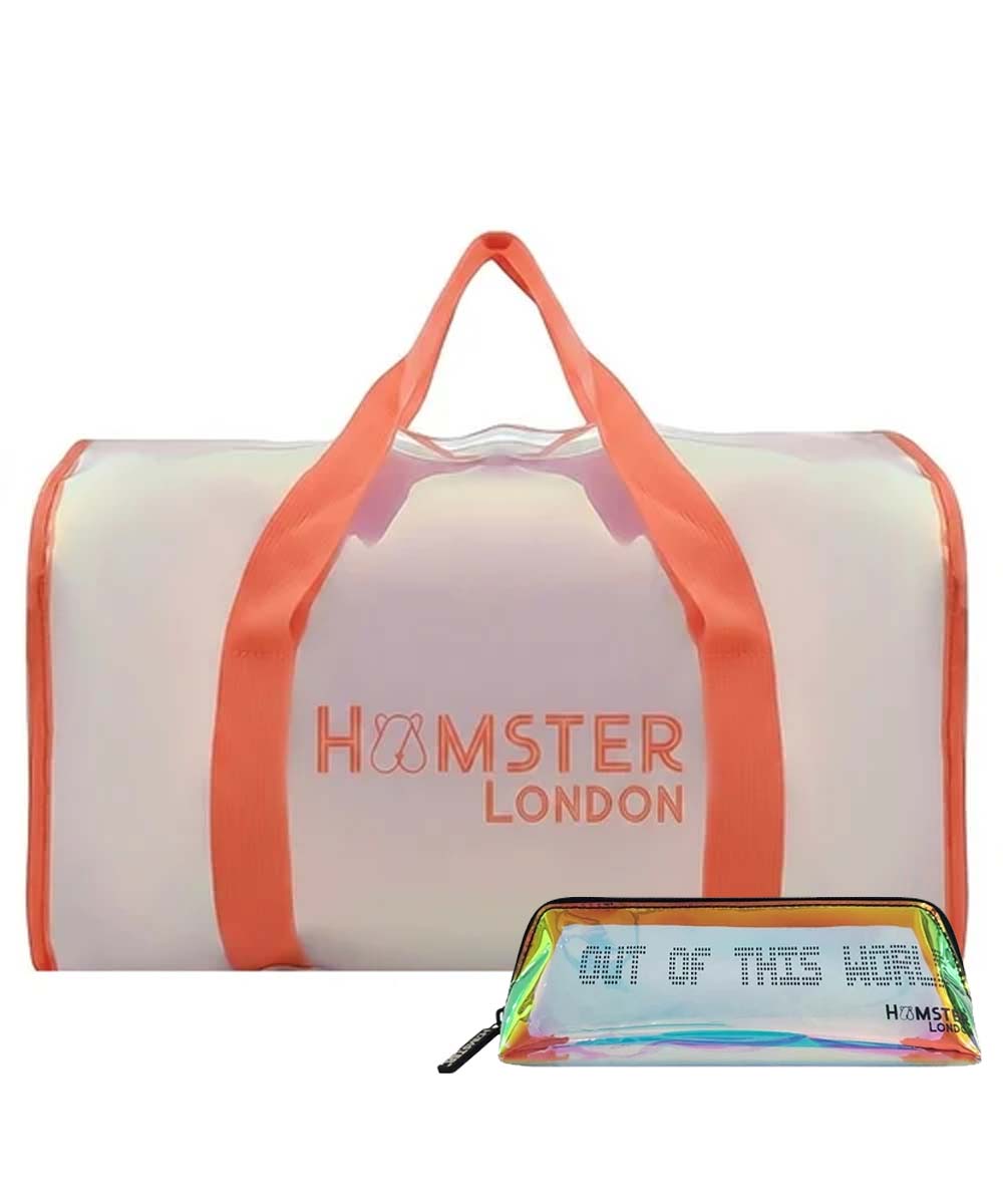 Hamster London Shiny Classic Duffle Bag Orange Large