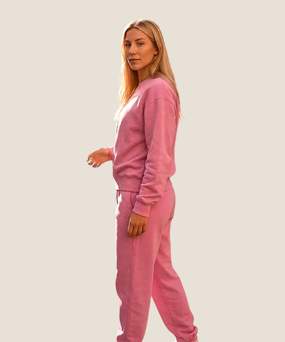 Hamster London Great British Excellence Sweatshirt & Lowers Set Pink
