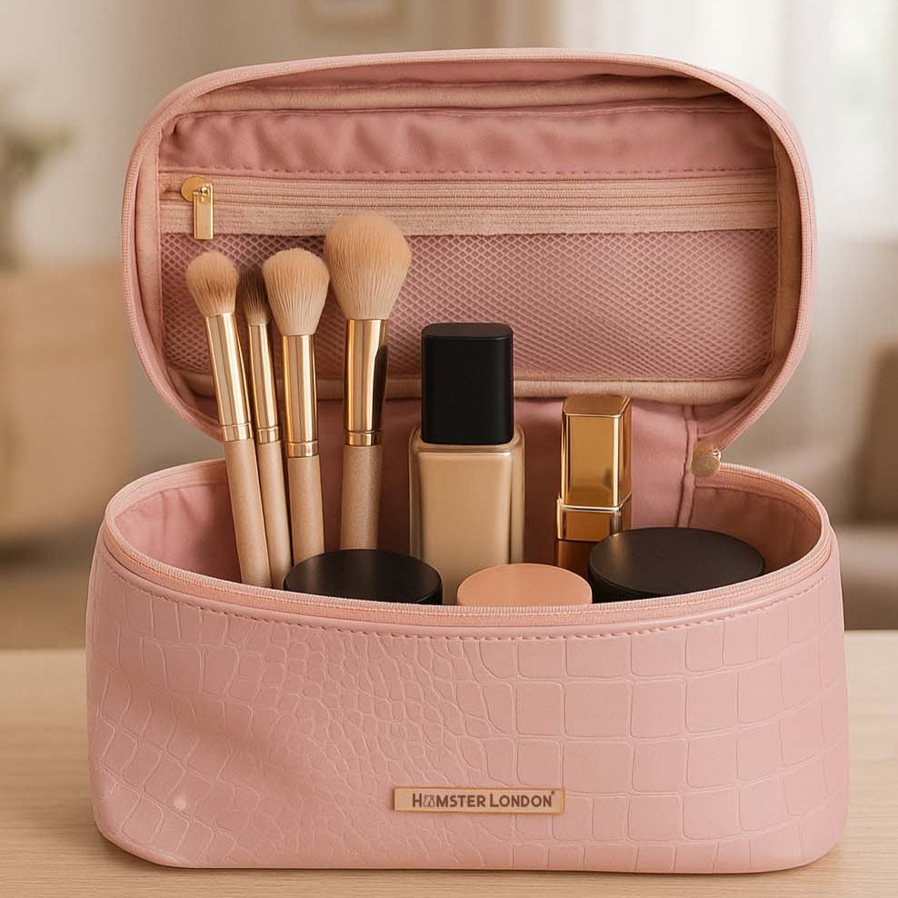 Hamster London Blush Collection Pink Vanity Case